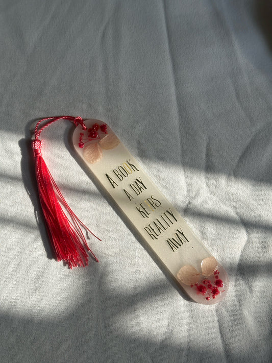 Pressed Flower Resin Bookmark